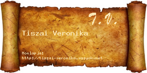 Tiszai Veronika névjegykártya