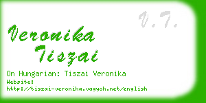 veronika tiszai business card